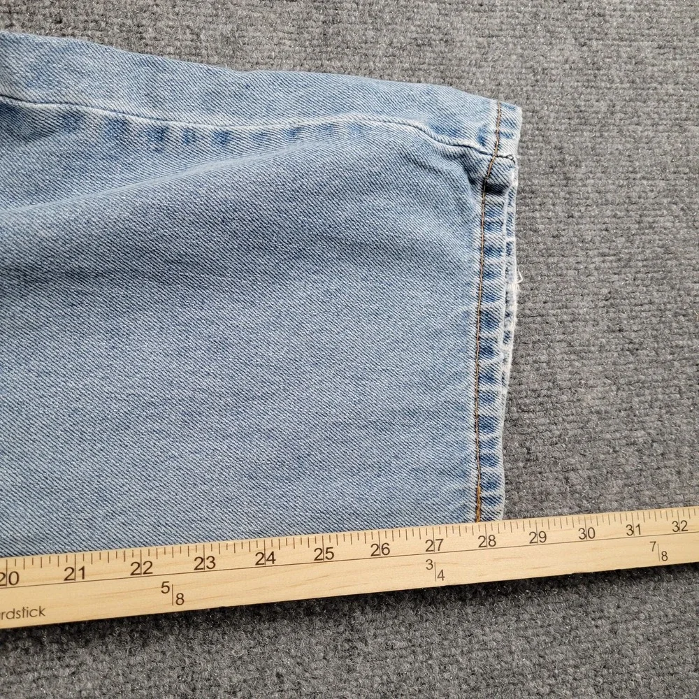 Levis 550 Jeans Mens (Label 38x36) Relaxed Fit Tapered Hipster Black Batwing Tag - Picture 6 of 10